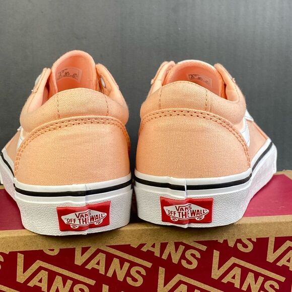 VANS WARD Women's Tropical Peach Canvas Lace Up Sneakers Shoes size 6 - Picture 4 of 8